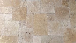 NOCHE COLOR ENHANCED FRENCH PATTERN TRAVERTINE UNFILLED TUMBLED